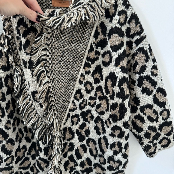 Alanui Kids Wild Spirit Cardigan Leopard Print Size 6 - Picture 14 of 16